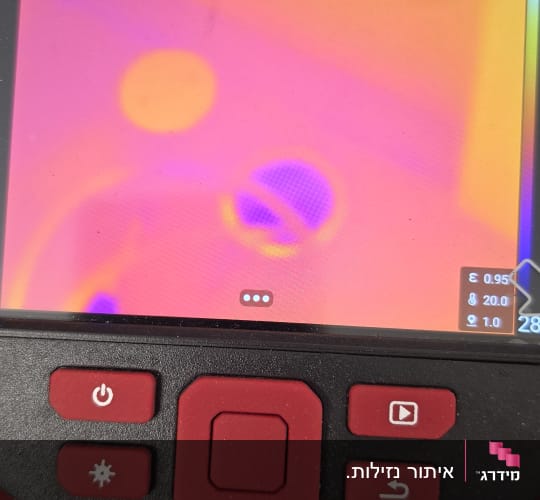 מד חום תרמי עם תצוגת צבעים
